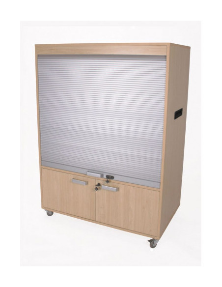 MUEBLE TELEVISIÓN Y VÍDEO BAJO CON PERSIANA HAYA MOBEDUC 600910HRC18