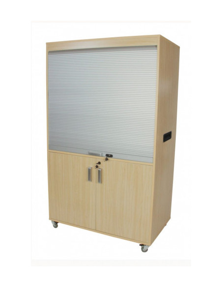 MUEBLE TELEVISIÓN Y VÍDEO ALTO CON PERSIANA HAYA MOBEDUC 600911HRC18