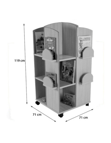TORRE EXPOSITOR DE LIBROS HAYA MOBEDUC 602101HR18