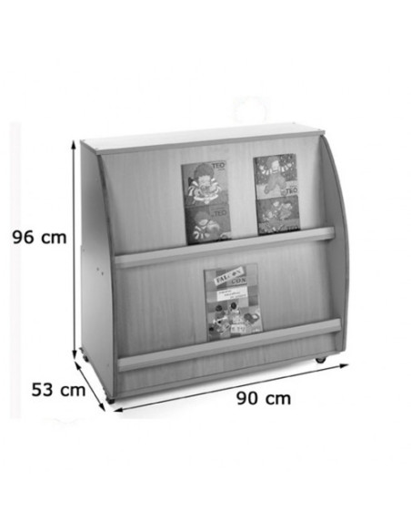 MUEBLE EXPOSITOR DE LIBROS HAYA MOBEDUC 600902HRS18