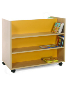 CARRO LIBRERÍA DOBLE FRONTAL HAYA MOBEDUC 600903HR18