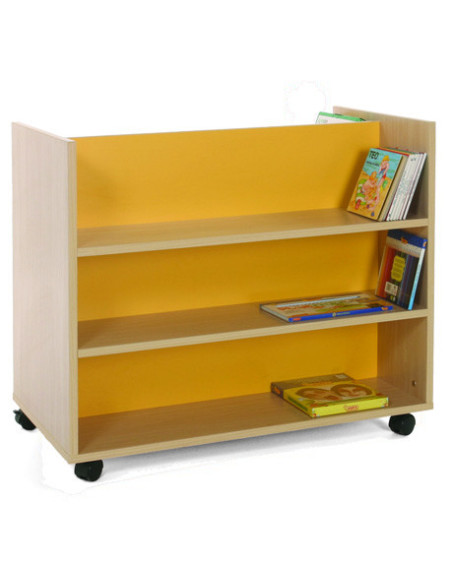 CARRO LIBRERÍA DOBLE FRONTAL HAYA MOBEDUC 600903HR18