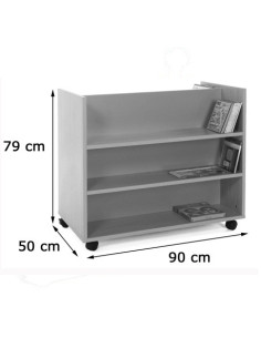 CARRO LIBRERÍA DOBLE FRONTAL HAYA MOBEDUC 600903HR18 2