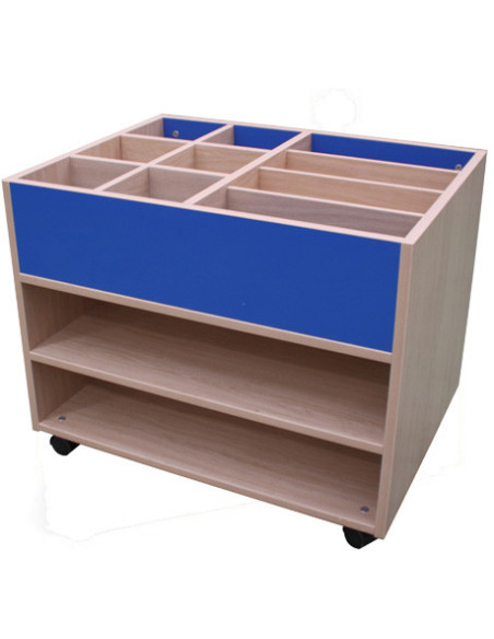 CARRO LIBRERÍA ALTO DOBLE CARA HAYA MOBEDUC 602111HR18 CARRO LIBRERÍA ALTO DOBLE CARA HAYA MOBEDUC 602111HR18