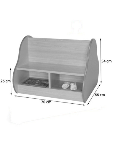 BANCO DOBLE 4 NIÑOS HAYA MOBEDUC 602106HP18