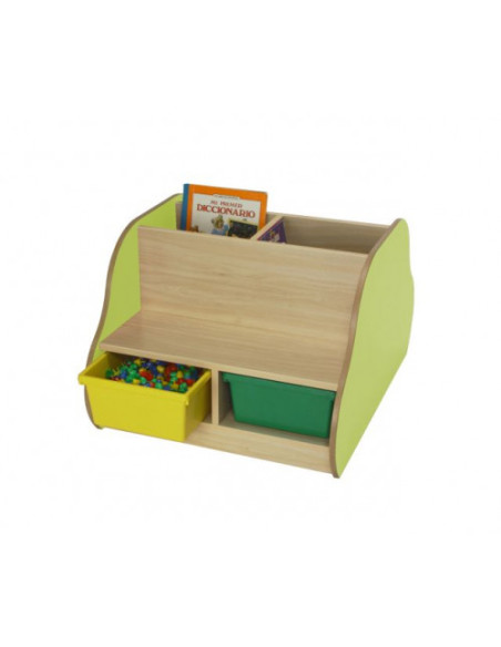BANCO LIBRERÍA DOBLE 4 NIÑOS HAYA MOBEDUC 602108HP18