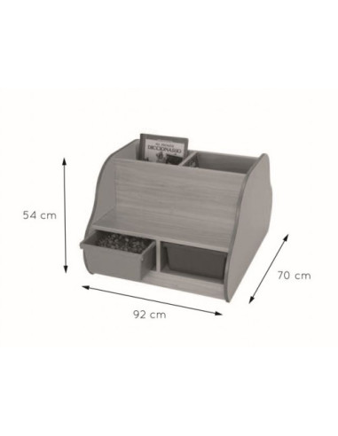 BANCO LIBRERÍA DOBLE 4 NIÑOS HAYA MOBEDUC...