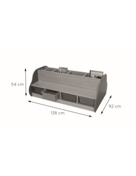 BANCO LIBRERÍA DOBLE 8 NIÑOS HAYA MOBEDUC 602109HP18