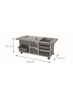 MESA MULTIACTIVIDADES (ALTURA 50 CM) HAYA MOBEDUC 602201HR18 2