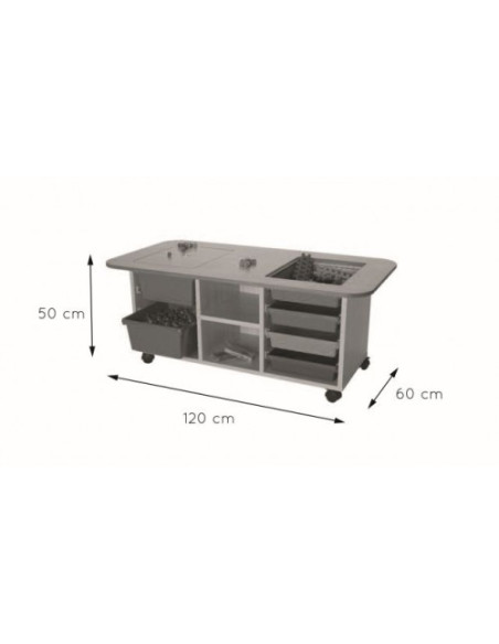 MESA MULTIACTIVIDADES (ALTURA 50 CM) HAYA MOBEDUC 602201HR18