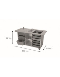 MESA MULTIACTIVIDADES (ALTURA 65 CM) HAYA MOBEDUC 602202HR18 2