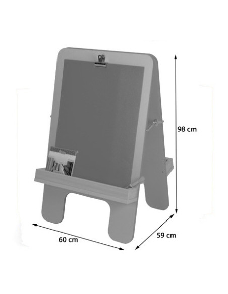 CABALLETE DE PINTURA 2 NIÑOS HAYA MOBEDUC 602204H18