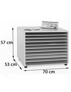 MUEBLE ARCHIVADOR DE CARTULINAS HORIZONTAL HAYA MOBEDUC 600908HP18 2