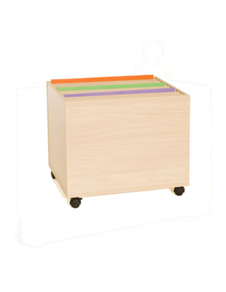 MUEBLE ARCHIVADOR DE CARTULINAS VERTICAL HAYA MOBEDUC 600909HR18