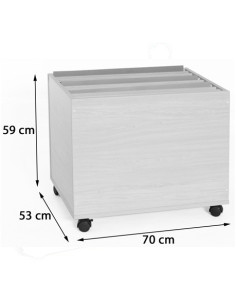 MUEBLE ARCHIVADOR DE CARTULINAS VERTICAL HAYA MOBEDUC 600909HR18 2