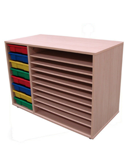 MUEBLE CUBETERO Y CARTULINERO BAJO HAYA MOBEDUC 602215HP18