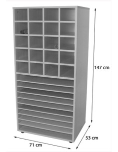 MUEBLE CARTULINERO Y 20 CASILLAS HAYA MOBEDUC 602209HP18 2