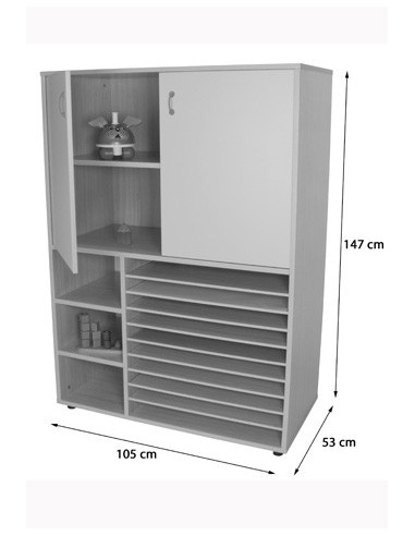 MUEBLE CARTULINERO Y ARMARIO (ANCHO 105 CM)...