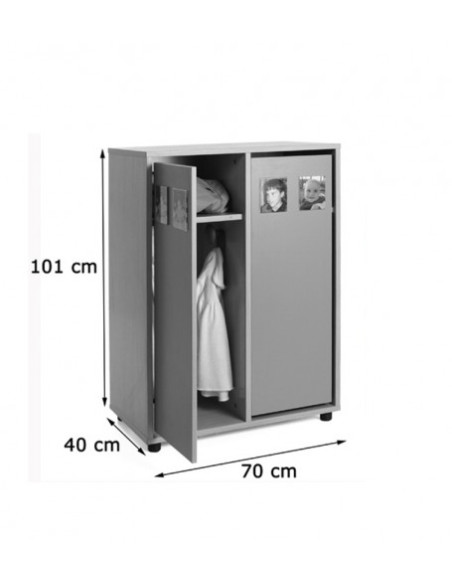 MUEBLE TAQUILLA 4 NIÑOS 101 CM ALTO HAYA MOBEDUC 600601HPS18