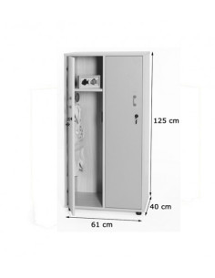 MUEBLE TAQUILLA 2 NIÑOS 125 CM ALTO CON LLAVE HAYA MOBEDUC 600613HPC18 2