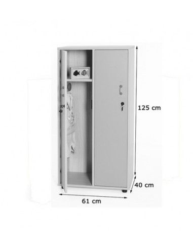 MUEBLE TAQUILLA 2 NIÑOS 125 CM ALTO CON LLAVE...