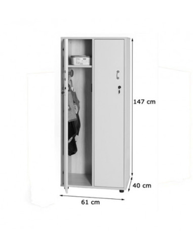 MUEBLE TAQUILLA 2 NIÑOS 147 CM ALTO CON LLAVE...