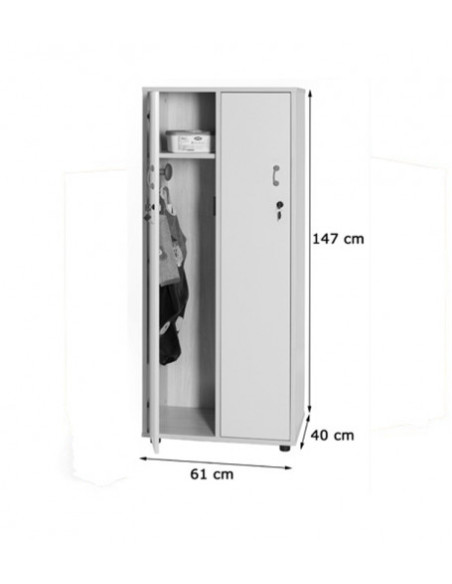 MUEBLE TAQUILLA 2 NIÑOS 147 CM ALTO CON LLAVE HAYA MOBEDUC 600615HPC18