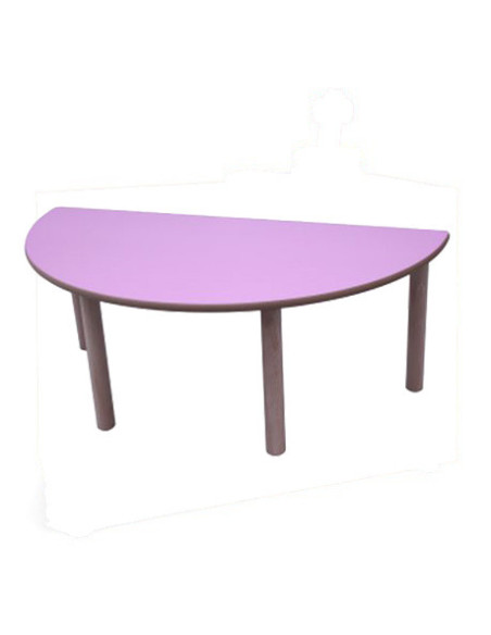 MESA SEMIREDONDA 120 CM (TALLA 0 - 3) HAYA MOBEDUC 600553H180