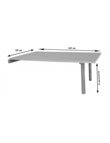 MESA ABATIBLE 120X65 CM (TALLA 0 - 3) HAYA...