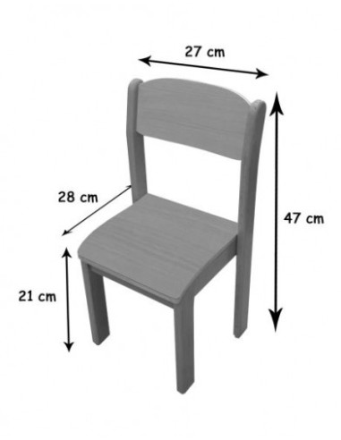 SILLA HAYA MOBEDUC 600560H180