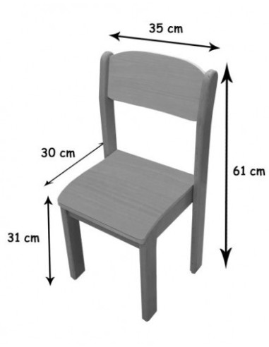 SILLA HAYA MOBEDUC 600560H180