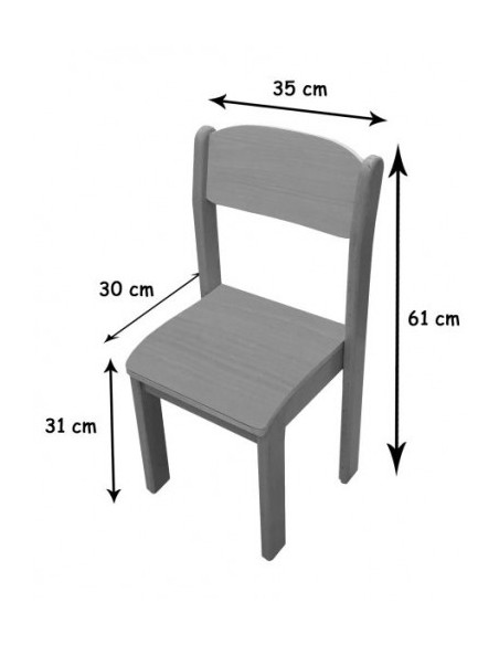SILLA HAYA MOBEDUC 600560H180