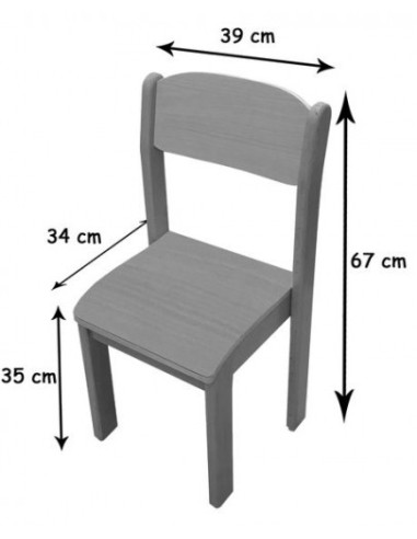 SILLA HAYA MOBEDUC 600560H180