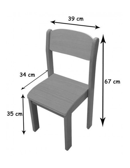 SILLA HAYA MOBEDUC 600560H180