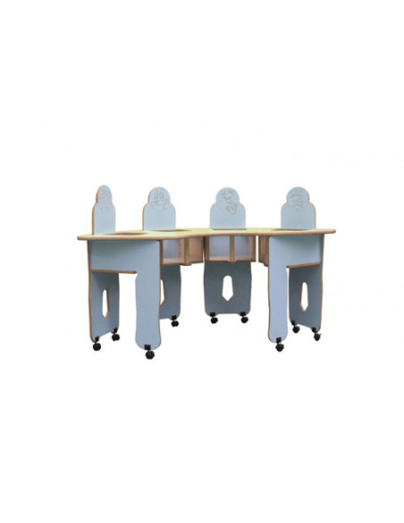 TRONA ARCO 4 NIÑOS/ AS HAYA MOBEDUC 600565.4H196