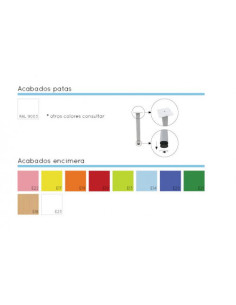 MESA SEMIREDONDA 120 CM (TALLA 1 - 3) HAYA MOBEDUC 500106B181 2