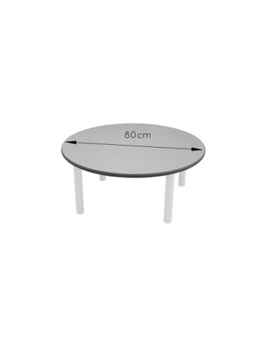 MESA REDONDA DIAM. 80 CM (TALLA 4-6) HAYA...