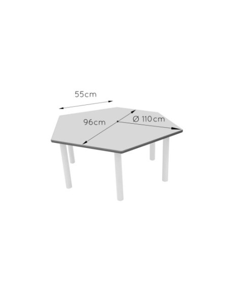 MESA HEXAGONAL HAYA MOBEDUC 500628B184