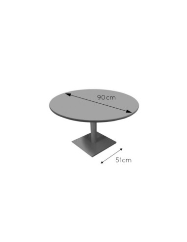 MESA REUNIÓN BAJA 90 CM HAYA MOBEDUC 500627.9B146