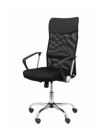 SILLA GONTAR RESPALDO MALLA NEGRO ASIENTO NEGRO PIQUERAS Y CRESPO 31DBNE