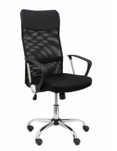 SILLA GONTAR RESPALDO MALLA NEGRO ASIENTO NEGRO...