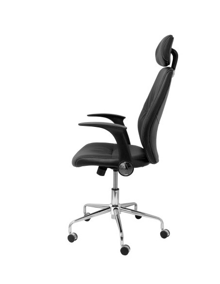 SILLA HUELVES SIMILPIEL NEGRO CON CABECERO PIQUERAS Y CRESPO 239DBSPNEC