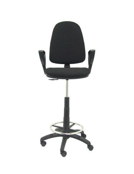 TABURETE AYNA BALI NEGRO CON BRAZOS FIJOS PIQUERAS Y CRESPO T04CPBALI840BGOLF