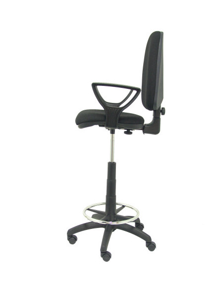 TABURETE AYNA BALI NEGRO CON BRAZOS FIJOS PIQUERAS Y CRESPO T04CPBALI840BGOLF