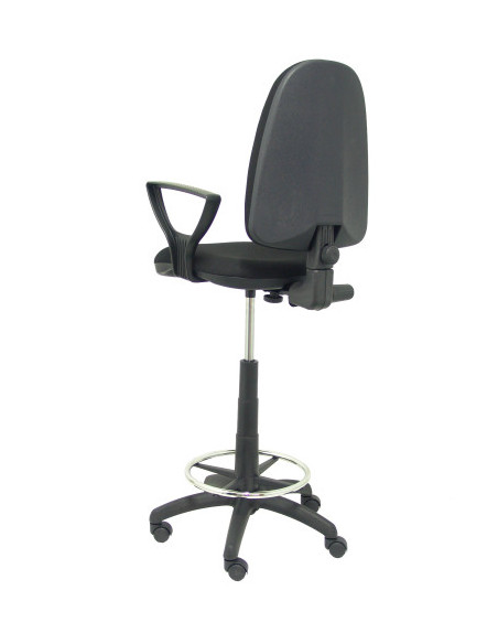 TABURETE AYNA BALI NEGRO CON BRAZOS FIJOS PIQUERAS Y CRESPO T04CPBALI840BGOLF