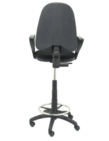 TABURETE AYNA BALI NEGRO CON BRAZOS FIJOS...