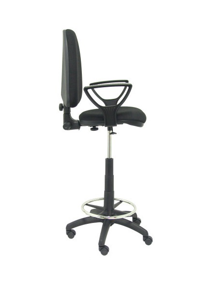 TABURETE AYNA BALI NEGRO CON BRAZOS FIJOS PIQUERAS Y CRESPO T04CPBALI840BGOLF