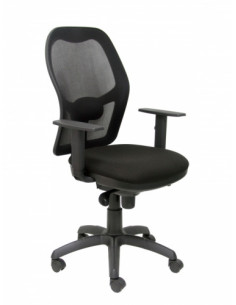 SILLA JORQUERA MALLA NEGRA ASIENTO BALI NEGRO PIQUERAS Y CRESPO 15SNBALI840