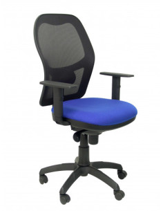 SILLA JORQUERA MALLA NEGRA ASIENTO BALI AZUL PIQUERAS Y CRESPO 15SNBALI229