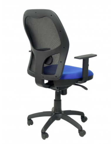 SILLA JORQUERA MALLA NEGRA ASIENTO BALI AZUL...